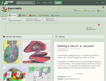 Tablet Screenshot of dixon-matrix.deviantart.com