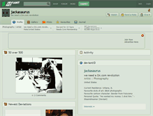 Tablet Screenshot of jackasaurus.deviantart.com