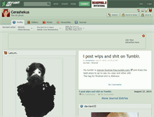 Tablet Screenshot of cerashekus.deviantart.com