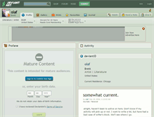 Tablet Screenshot of olaf.deviantart.com