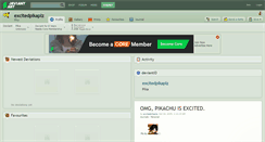 Desktop Screenshot of excitedpikaplz.deviantart.com