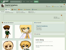 Tablet Screenshot of clearist-symphony.deviantart.com