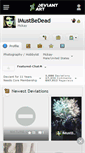 Mobile Screenshot of imustbedead.deviantart.com