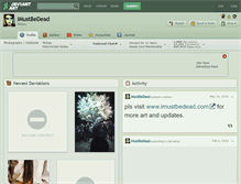 Tablet Screenshot of imustbedead.deviantart.com