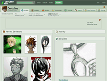 Tablet Screenshot of destoline.deviantart.com