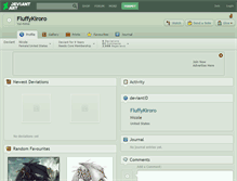 Tablet Screenshot of fluffykiroro.deviantart.com