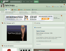 Tablet Screenshot of digital-designs.deviantart.com