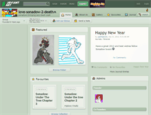 Tablet Screenshot of love-sonadow-2-death.deviantart.com
