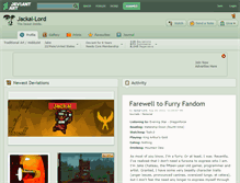 Tablet Screenshot of jackal-lord.deviantart.com