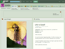 Tablet Screenshot of lozzalee.deviantart.com