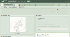 Desktop Screenshot of crystaldemon93.deviantart.com