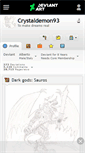 Mobile Screenshot of crystaldemon93.deviantart.com