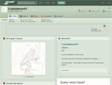 Tablet Screenshot of crystaldemon93.deviantart.com