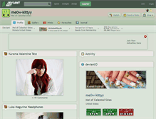 Tablet Screenshot of me0w-kittyy.deviantart.com