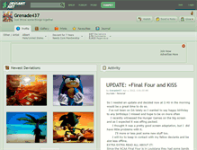 Tablet Screenshot of grenade437.deviantart.com