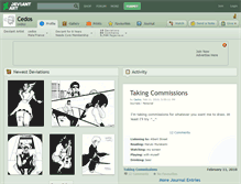 Tablet Screenshot of cedos.deviantart.com