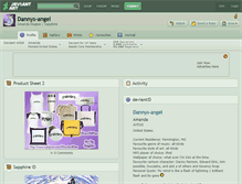 Tablet Screenshot of dannys-angel.deviantart.com