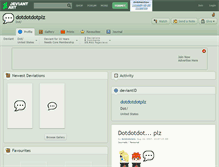 Tablet Screenshot of dotdotdotplz.deviantart.com