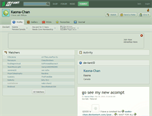 Tablet Screenshot of kaona-chan.deviantart.com