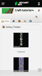 Mobile Screenshot of craft-tutorial.deviantart.com