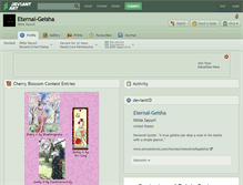 Tablet Screenshot of eternal-geisha.deviantart.com