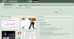 Desktop Screenshot of lonewolftori.deviantart.com