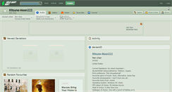Desktop Screenshot of kitsune-moon222.deviantart.com