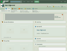 Tablet Screenshot of kain-highwind.deviantart.com