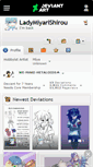 Mobile Screenshot of ladymiyarishirou.deviantart.com