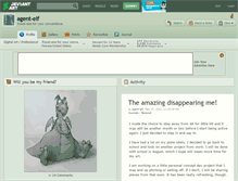 Tablet Screenshot of agent-elf.deviantart.com