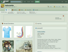 Tablet Screenshot of matsurambo.deviantart.com