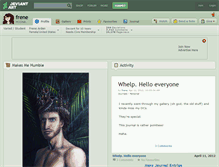 Tablet Screenshot of frene.deviantart.com