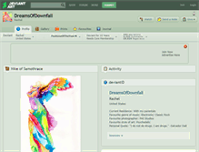 Tablet Screenshot of dreamsofdownfall.deviantart.com