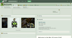 Desktop Screenshot of ben10-lovers.deviantart.com