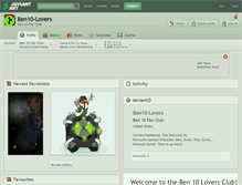 Tablet Screenshot of ben10-lovers.deviantart.com