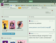 Tablet Screenshot of celiaa26.deviantart.com