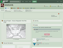 Tablet Screenshot of metalsonicify.deviantart.com