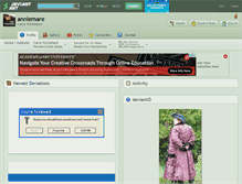Tablet Screenshot of anniemare.deviantart.com