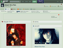 Tablet Screenshot of mikami-teru-fans.deviantart.com