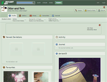 Tablet Screenshot of otter-and-tern.deviantart.com