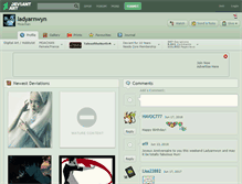 Tablet Screenshot of ladyarnwyn.deviantart.com