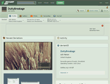 Tablet Screenshot of duttybreakage.deviantart.com