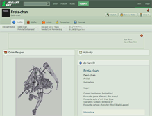 Tablet Screenshot of freia-chan.deviantart.com