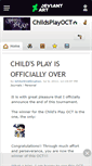 Mobile Screenshot of childsplayoct.deviantart.com