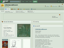 Tablet Screenshot of littlesakurablossom.deviantart.com