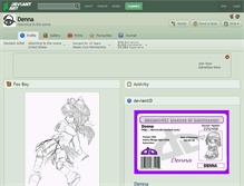 Tablet Screenshot of denna.deviantart.com