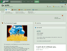 Tablet Screenshot of profet.deviantart.com