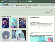Tablet Screenshot of kirana.deviantart.com