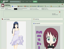 Tablet Screenshot of mathina.deviantart.com