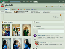 Tablet Screenshot of grimmiko88.deviantart.com